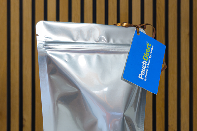 Sleeve or business card on a stand-up pouch Sleeve or business card on a stand-up pouch