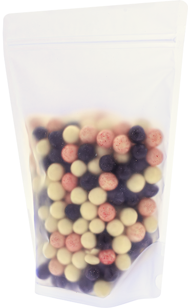 Transparent stand-up pouches