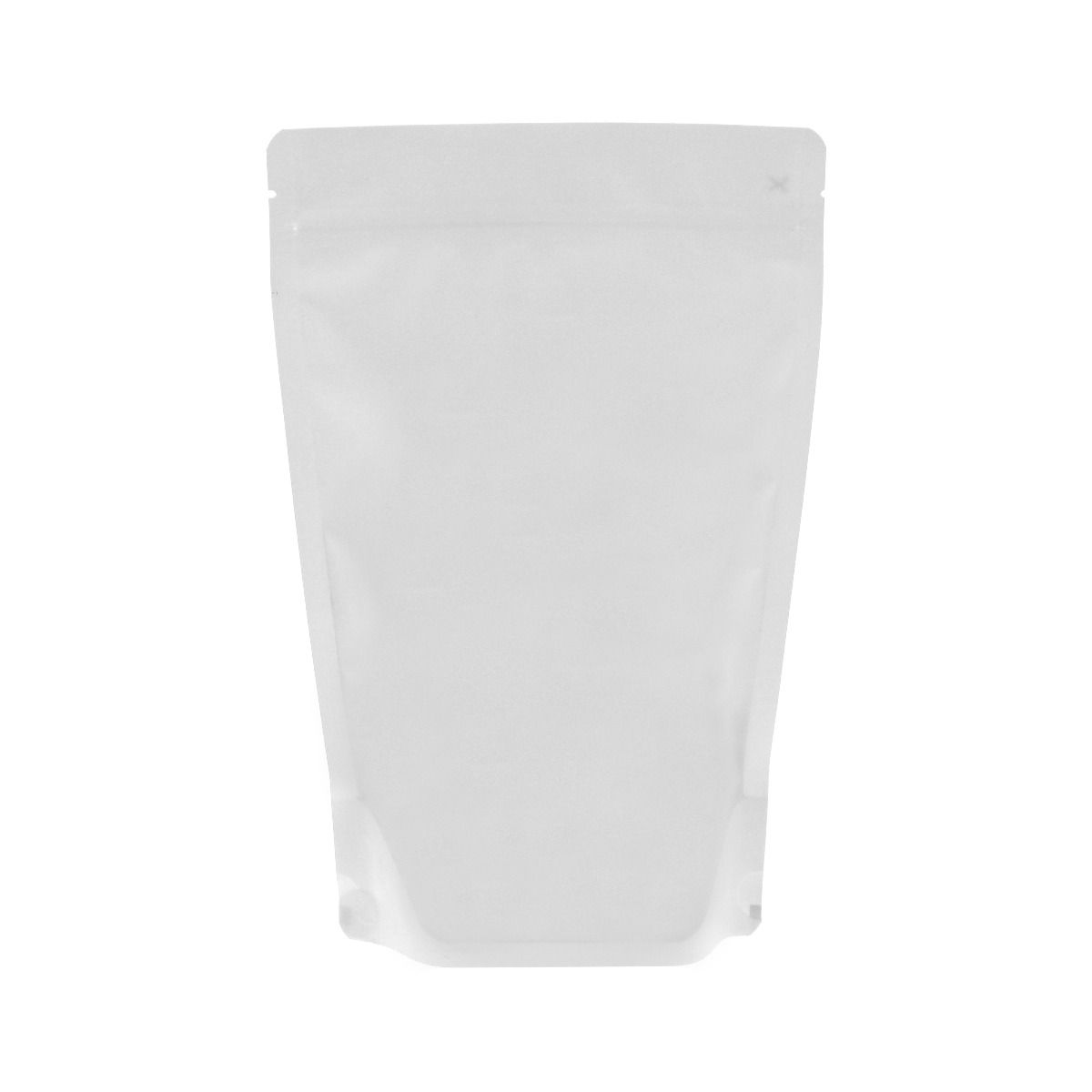 Coffee pouch - matt white (100% recyclable)