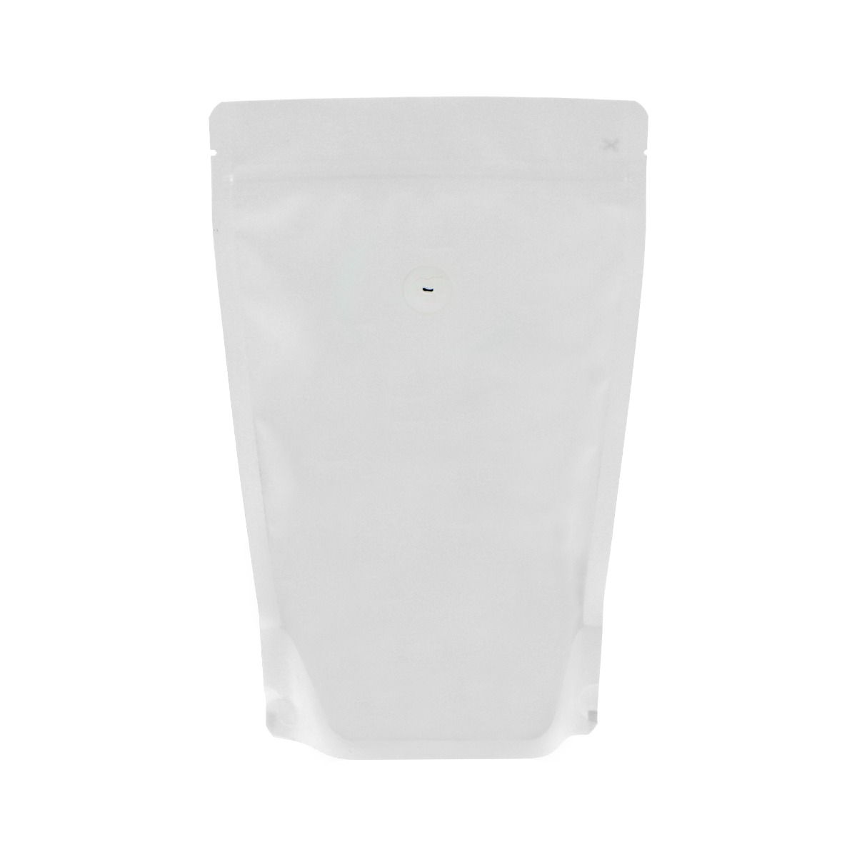 Coffee pouch - matt white (100% recyclable)