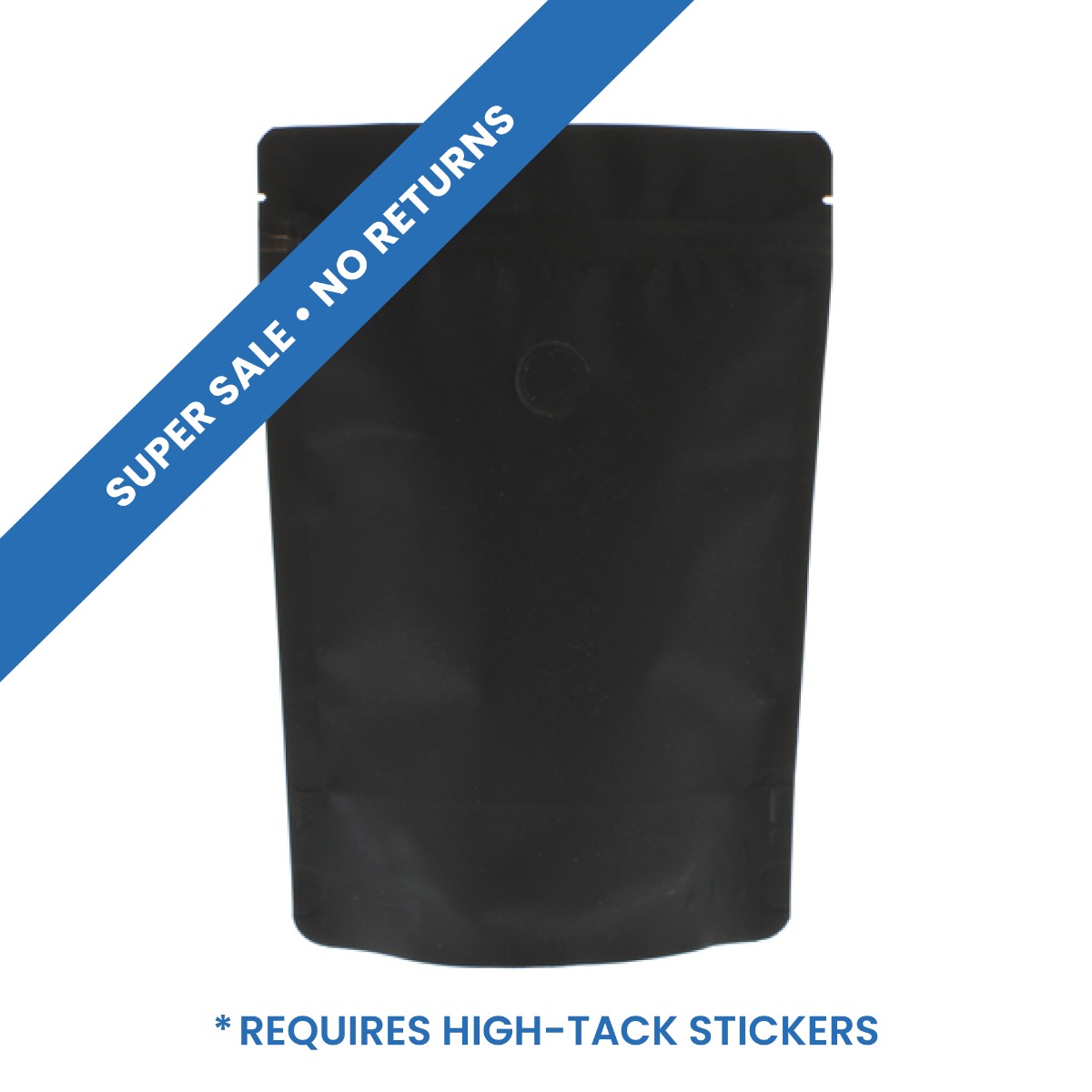 Coffee pouch with Paper Feel Varnish - black