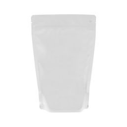 Coffee pouch - matt white (100% recyclable)