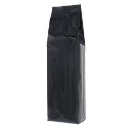 Side gusset pouch - shiny black - 170x495+ {55+55} mm (6,5 - 7,5 lt)