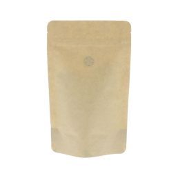 Coffee pouch kraft paper compostable  - brown