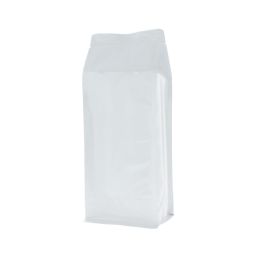 Flat bottom pouch - shiny white - 140x350+{47,5+47,5} mm (2,8 lt)