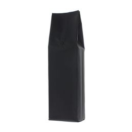 Side gusset coffee pouch - matt black - 1 kg (135x390+{40+40} mm)