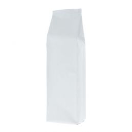 Side gusset pouch - matt white