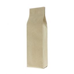 Side gusset coffee pouch kraft paper - brown