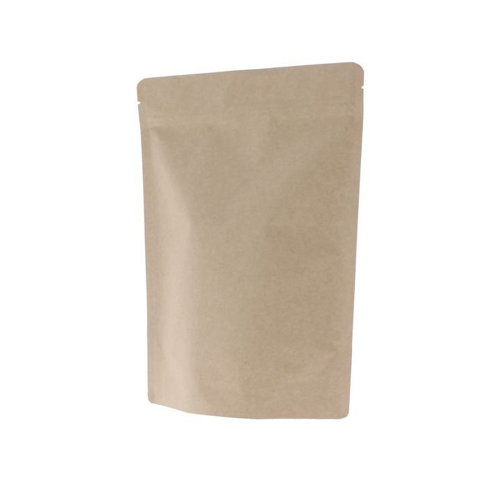 Stand-up pouch kraft paper - brown - 160x230+{45+45} mm (700-900ml)