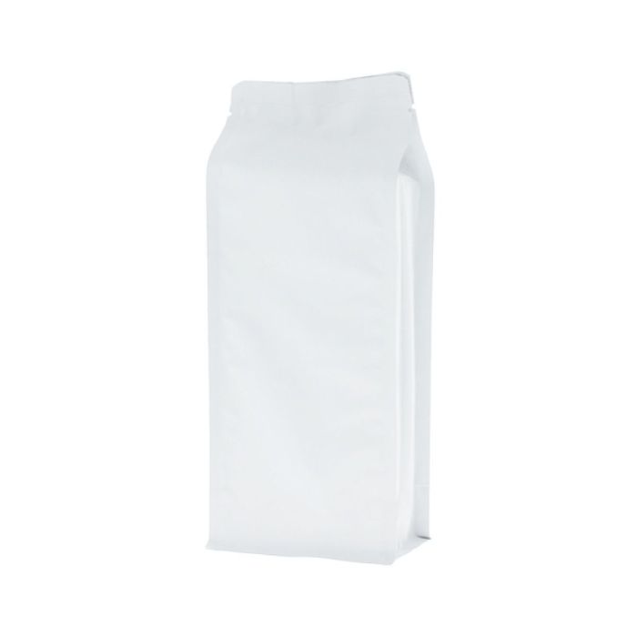 Flat bottom pouch - matt white