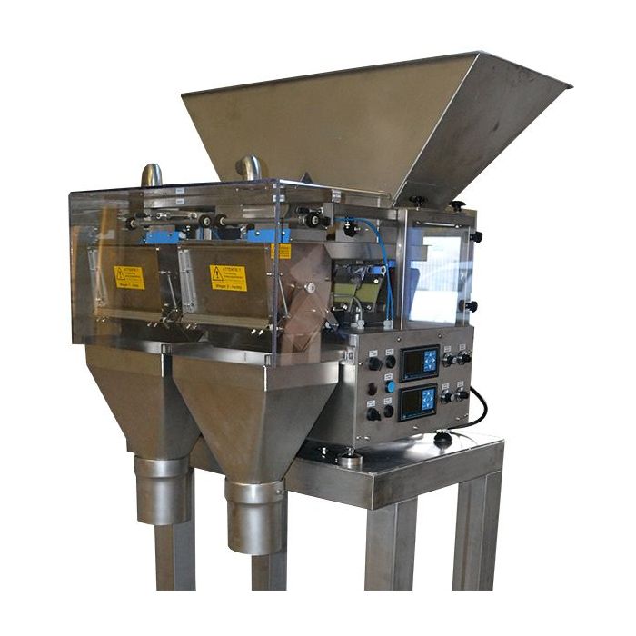 Linear weigher, double head - Industrial quality (24/7 operation)