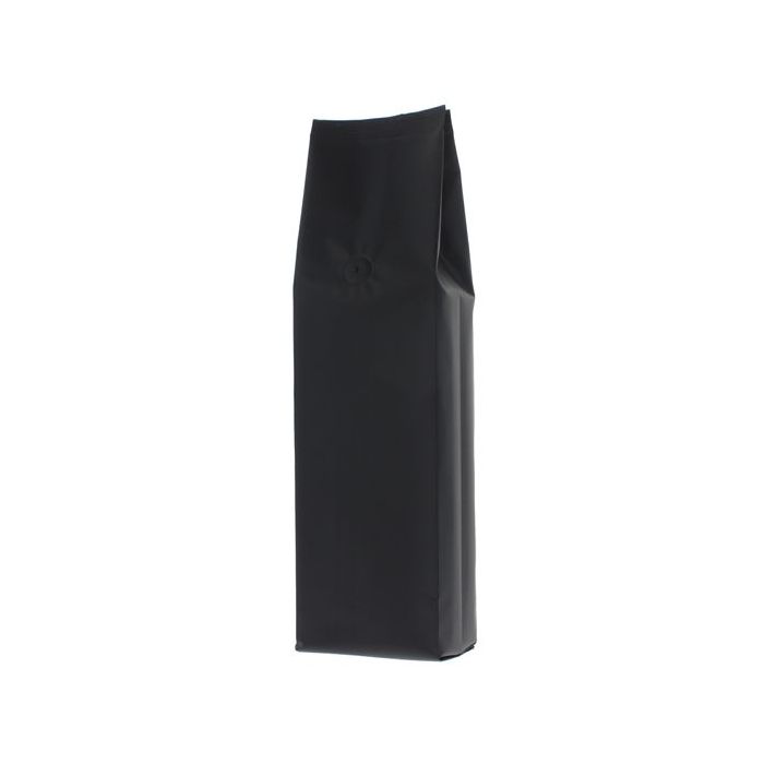 Side gusset coffee pouch - Matt Black