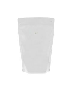 Coffee pouch - matt white (100% recyclable)