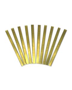 Tin ties - closing strips gold - 180 mm