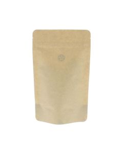Coffee pouch kraft paper compostable  - brown