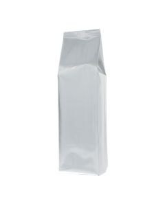 Side gusset pouch - matt silver