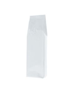 Side-Gusset Coffee Pouch - Shiny White