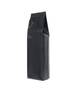 Side gusset pouch - shiny black