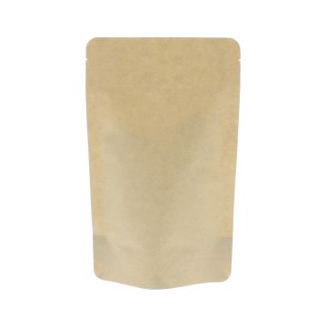 Stand-up pouch kraft paper compostable - brown