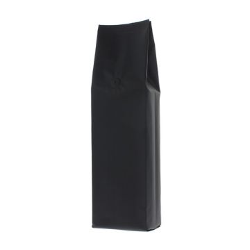 Side gusset coffee pouch - Matt Black