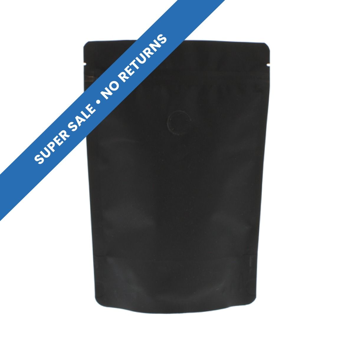 Coffee pouch with Paper Feel Varnish - black