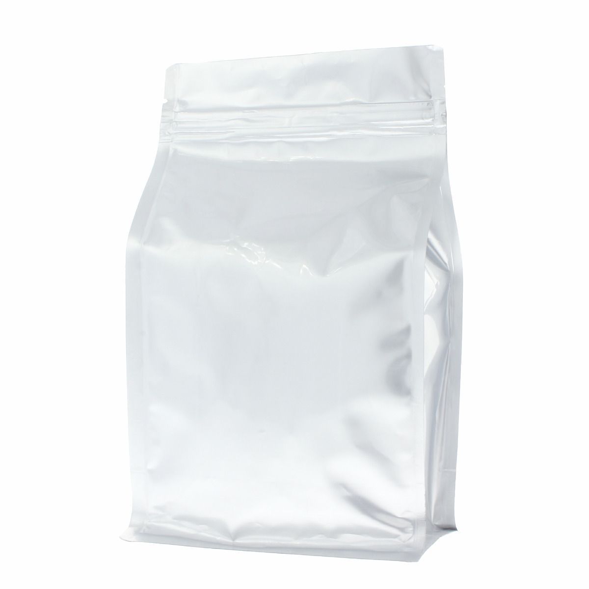 voorwoord samenvoegen banjo Flat Bottom Pouch matt silver (zipper) 140x210+{35+35} mm - 461-140x210+35