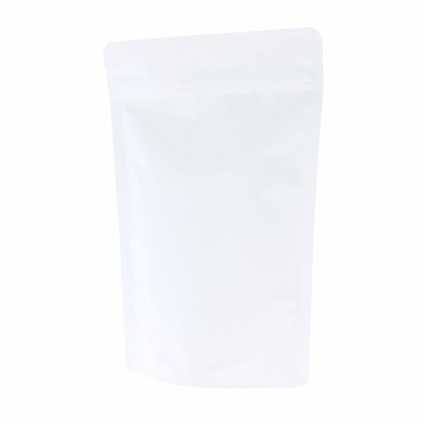 Stand-up pouch - matt white - 95x150+{30+30} mm (100-125ml)