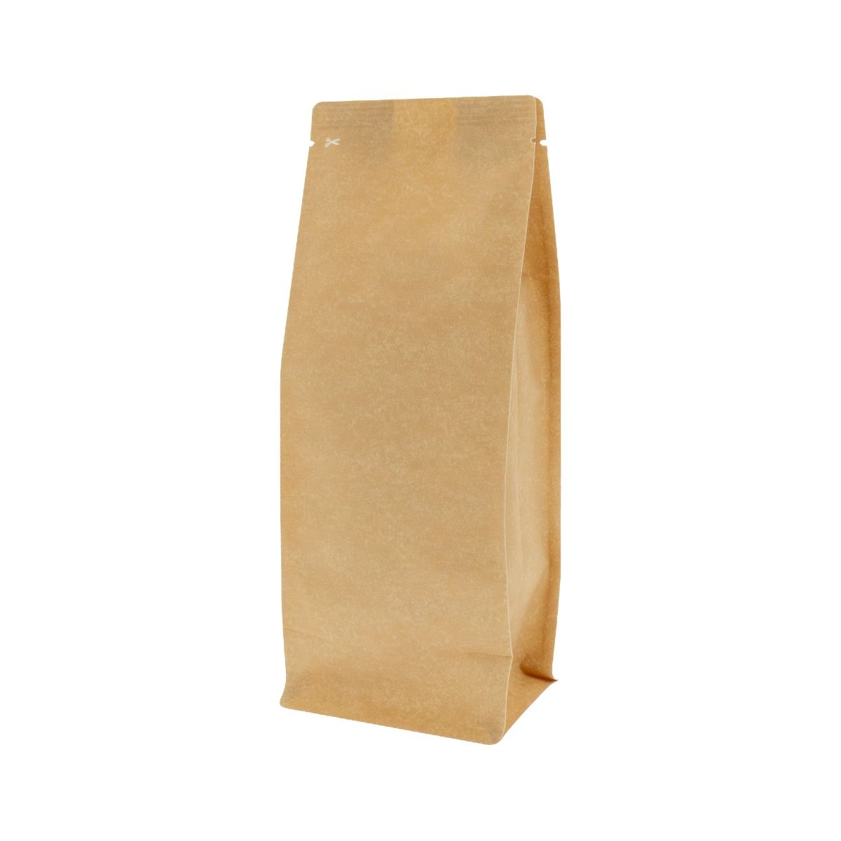 Flat bottom pouch- Kraft Look (100% recyclable)