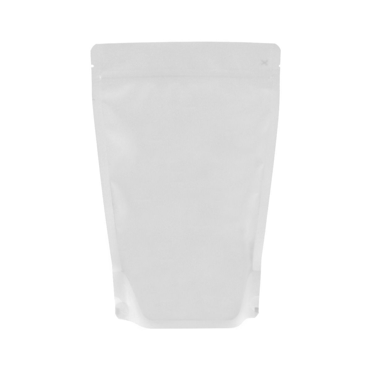Stand-up pouch - matt white (100% recyclable)