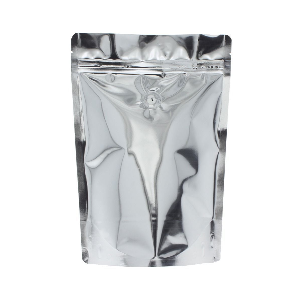 Coffee pouch - shiny silver