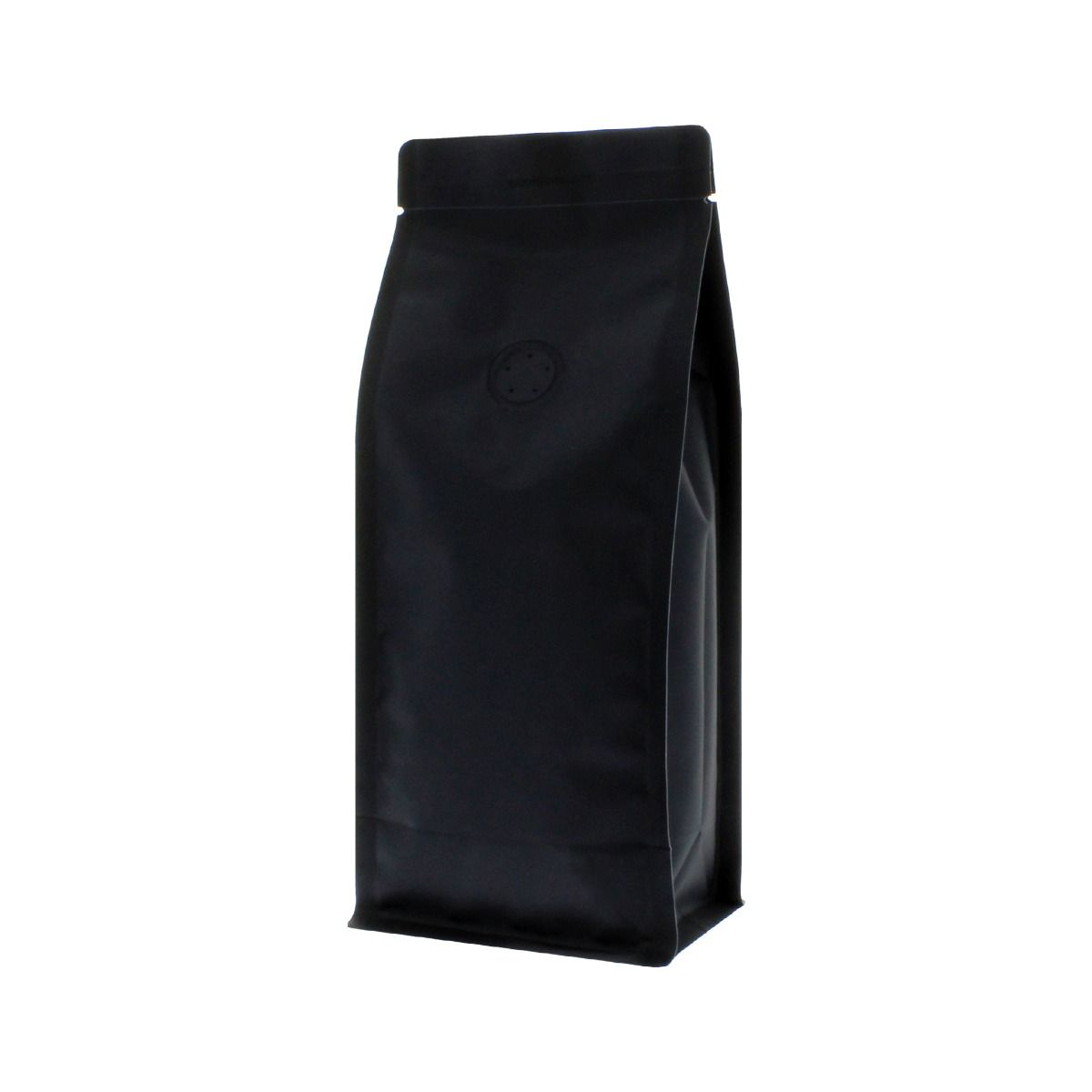 Flat bottom coffee pouch- matt black (100% recyclable)