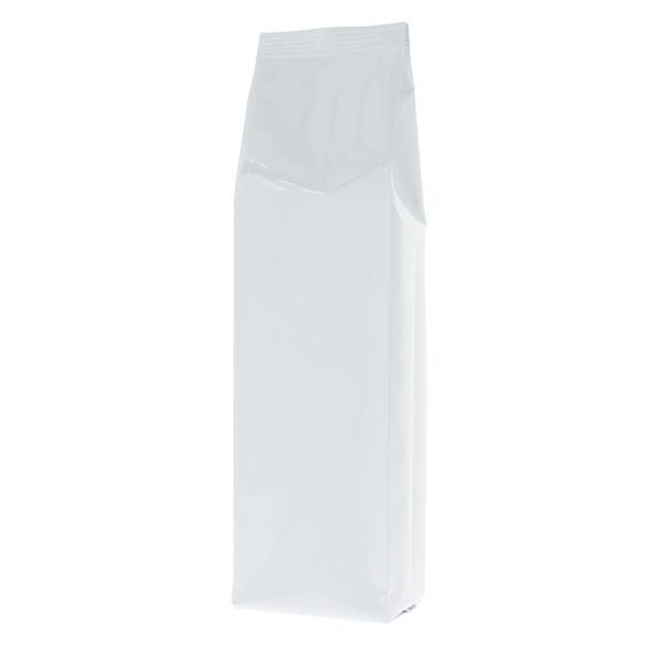 Side gusset pouch - shiny white - 135x390+{40+40} mm (2,8-3,3 ltr)