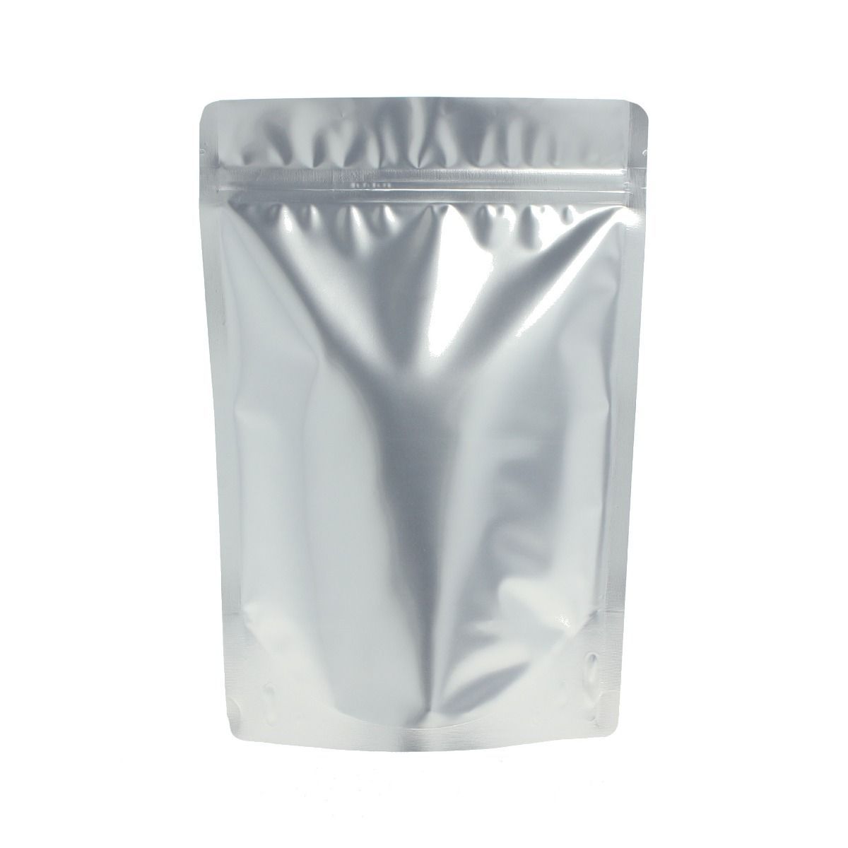 Silver zipper pouch shop