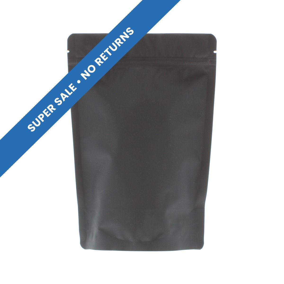 Stand-up pouch with Paper Feel Varnish - black - 130x210+{40+40} mm (450-500ml)