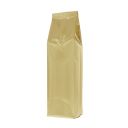 Side-gusset Coffee Pouch with Valve - Matte Gold