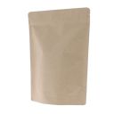 Stand-up pouch kraft paper - brown - 160x230+{45+45} mm (700-900ml)