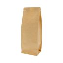 Flat bottom coffee pouch Kraft Look (100% recyclable)
