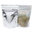 Stand-up pouch - clear / shiny silver - 160x230+{45+45} mm (700-900ml)
