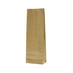 Block bottom bag kraft paper 2 layer (100% recyclable paper) - brown