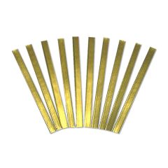 Tin ties - closing strips gold - 180 mm