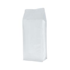 Flat bottom pouch - shiny white - 140x350+{47,5+47,5} mm (2,8 lt)