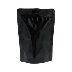 Stand-up pouch - shiny black - 235x345+{60+60} mm (2,8-3,3 lt)