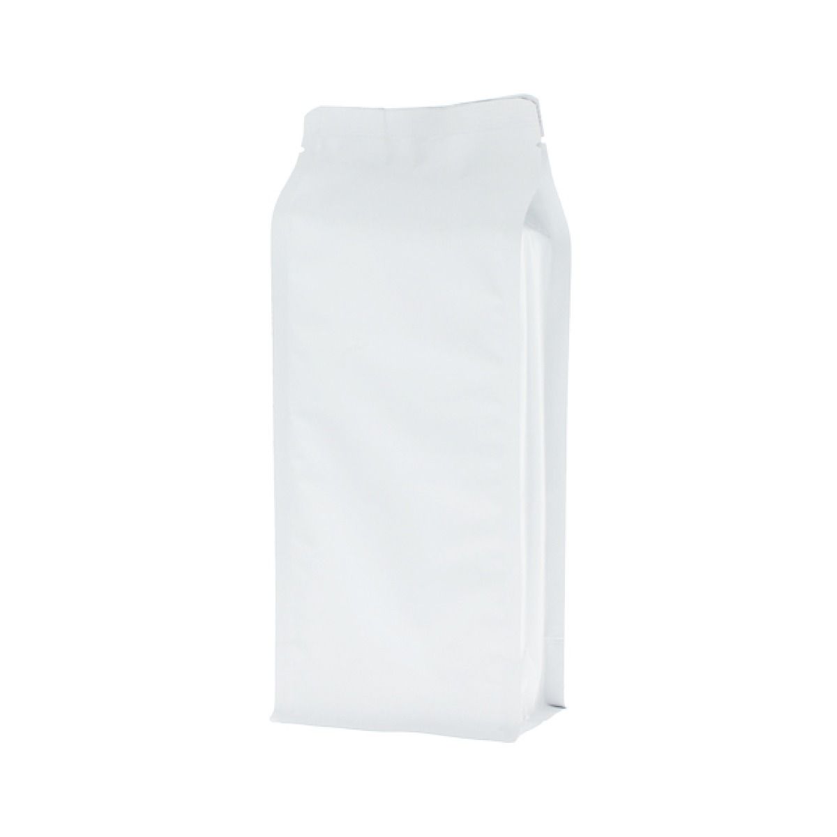 Flat bottom pouch - matt white