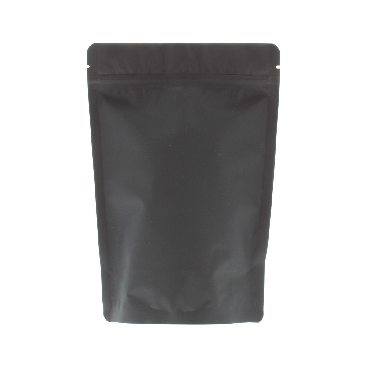 Stand-up pouch with paper feel varnish - black